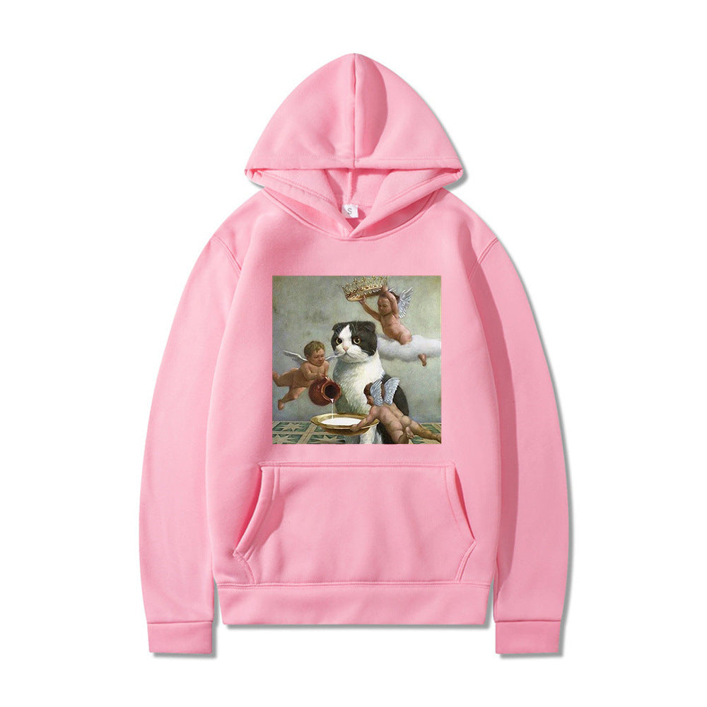 Angel And Cat Hoodie